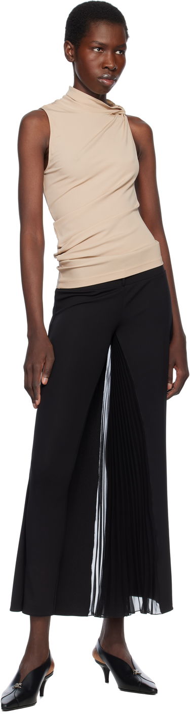 Majica brez rokavov Courrèges Courrèges Draped Jersey Tank Top Bež | 125JDE120JS0145, 3