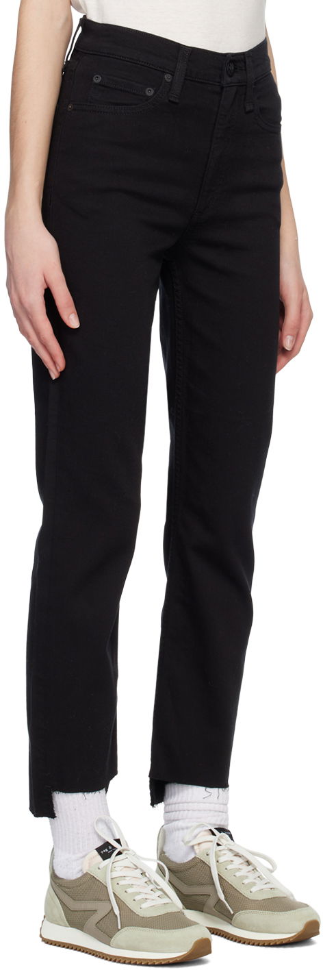 Kavbojke rag & bone Wren Straight Leg Jeans Črna | WDD23S2913N5BN, 1