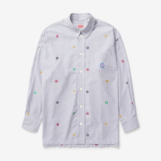 Srajce KENZO Target Oversized Shirt Siva | FD65CH5079LJ.97, 0