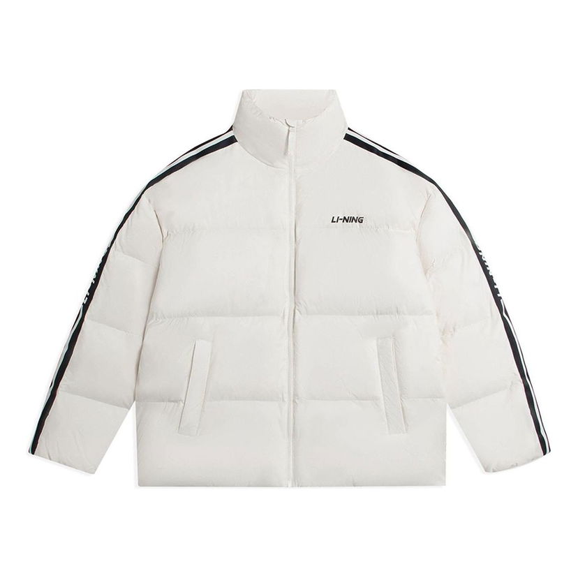 Puhovka Li-Ning Graphic Short Down Jacket Bela | AYMS337-2