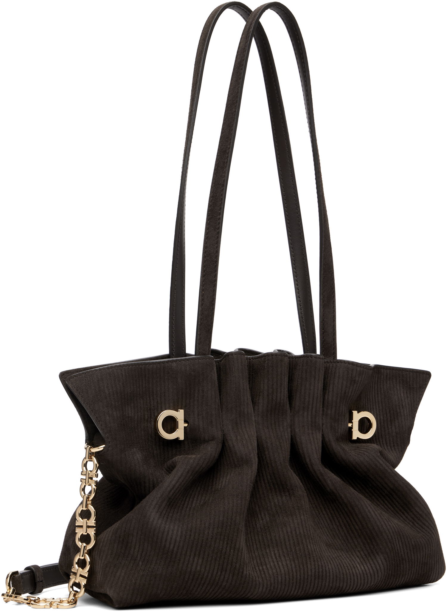 Tote bag FERRAGAMO Salvatore Ferragamo Soft Tote Rjava | 785609, 1