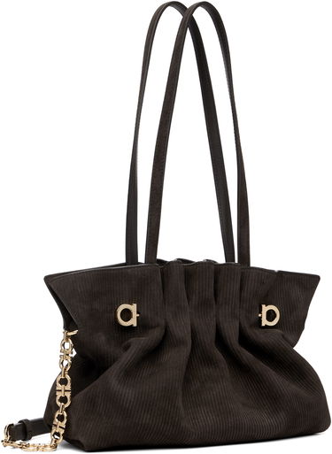 Tote bag FERRAGAMO Salvatore Ferragamo Soft Tote Rjava | 785609, 1