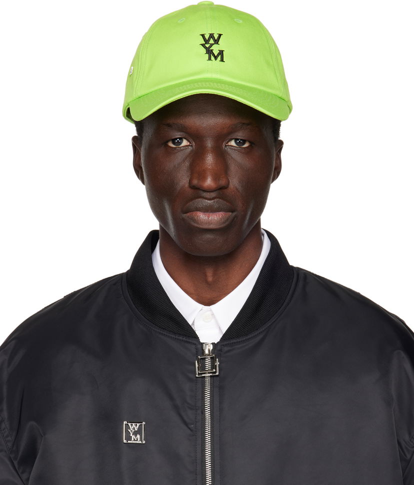 Kapa WOOYOUNGMI WOOYOUNGMI Embroidered Baseball Cap Zelena | W231AC51