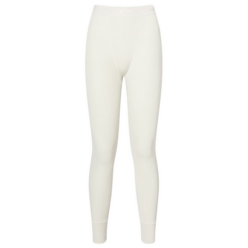 Pajkice SKIMS Rib Legging Bela | AP-LEG-0039-BN