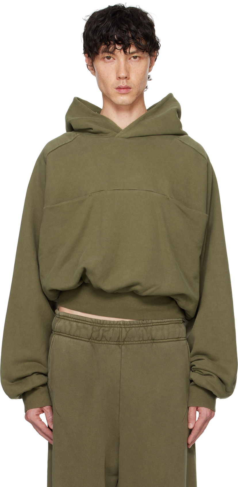 Pulover Entire Studios Double Double Hoodie Zelena | ES2367MI