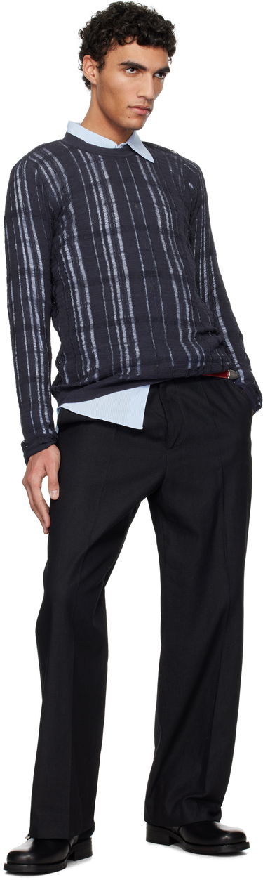 Pleteni pulover OUR LEGACY Our Legacy Formal Roundneck Sweater Mornarica | M2253FW, 3