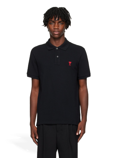 Polo majica AMI Polo Tee Črna | BFUPL001.760
