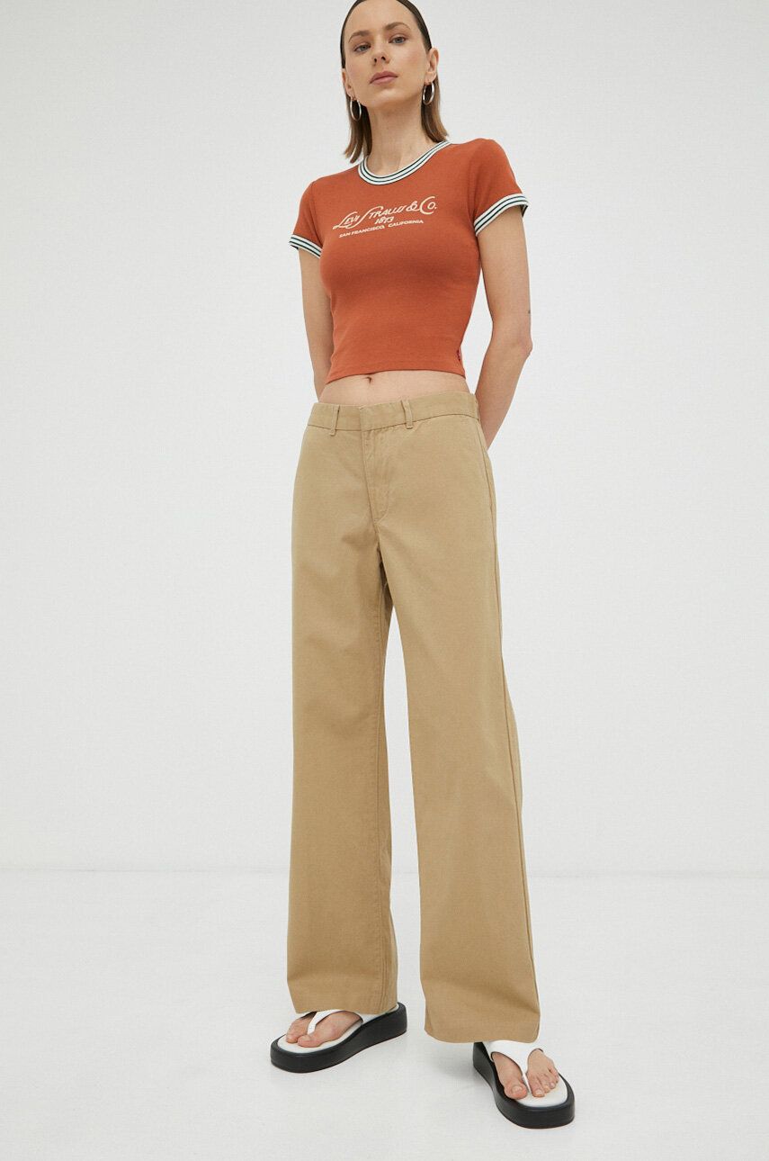 Hlače Levi's ® Baggy Trousers Bež | A4674.0001, 0