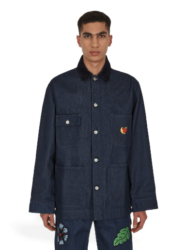 Jakna Sky High Farm Embroidered Denim Chore Coat Mornarica | SHF01C002 1