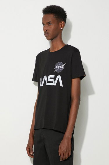 Majica Alpha Industries NASA Reflective Tee Črna | 178501-03, 3