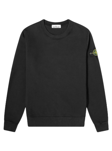 Pleteni pulover Stone Island Garment Dyed Crewneck Črna | 751563020-V0029