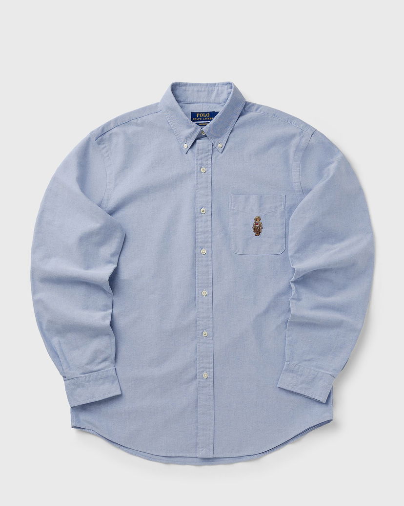 Srajce Polo by Ralph Lauren Polo Bear Custom Fit Long Sleeve Button-Down Shirt Modra | 710P00577001