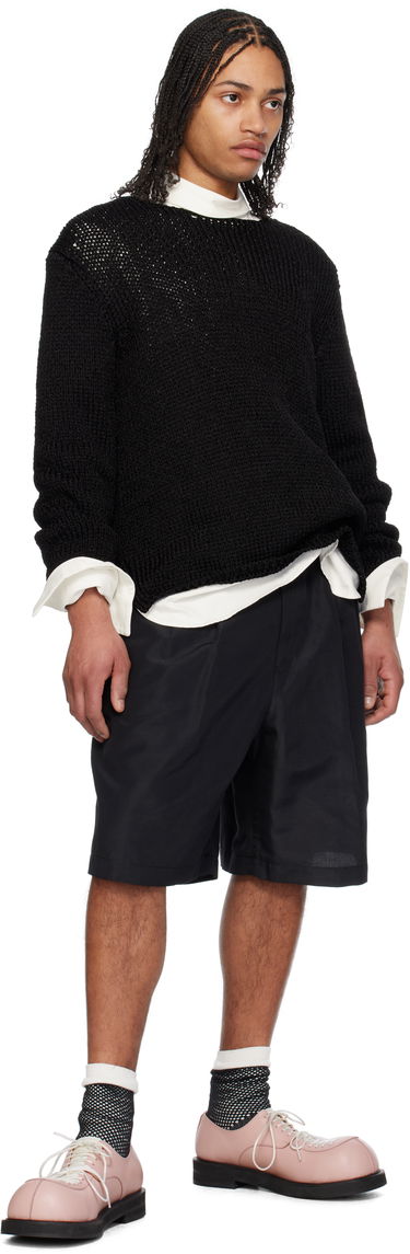 Pleteni pulover Comme des Garçons Homme Plus Droptail Sweater Črna | PO-N004-051, 3