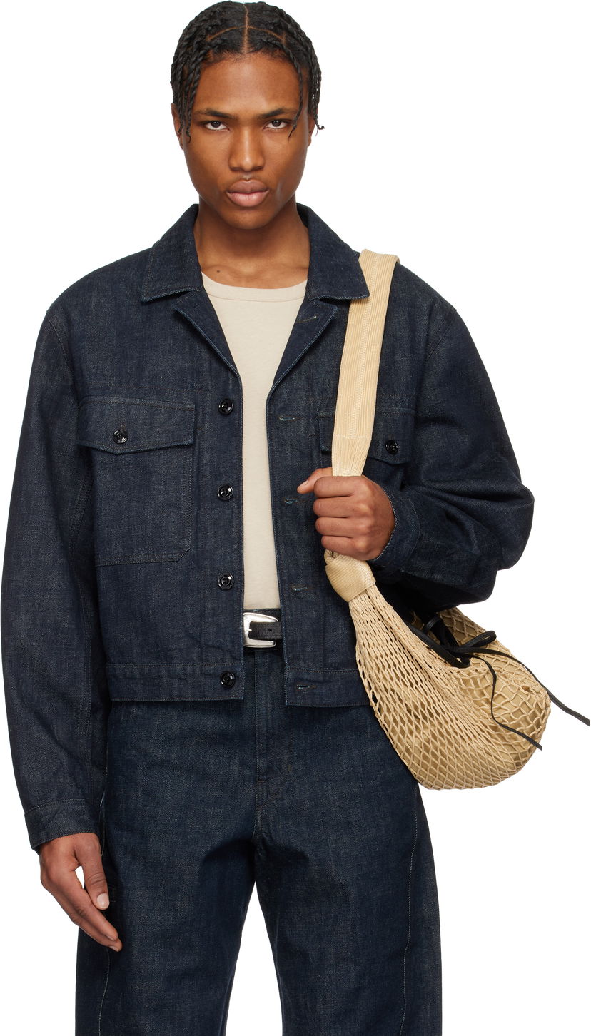 Torba za čez ramo LEMAIRE Lemaire Trucker Denim Jacket Bež | OW1142 LD068