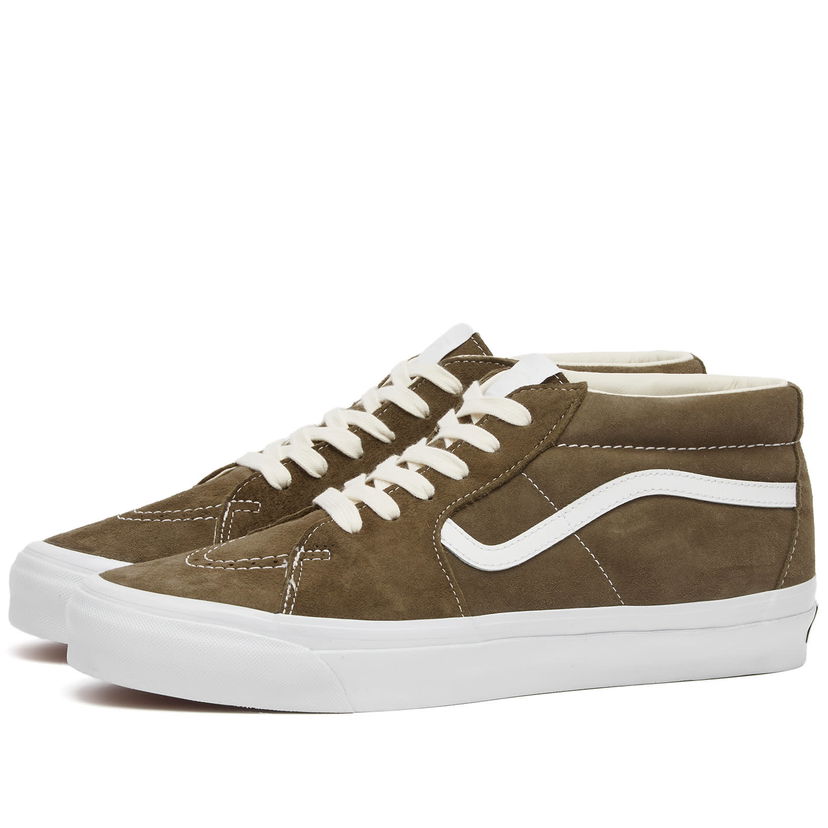 Skateboarding Vans Sk8-Mid Reissue 83 Sneakers in Lx Pig Suede Sea Turtle Zelena | VN000CQQCHZ