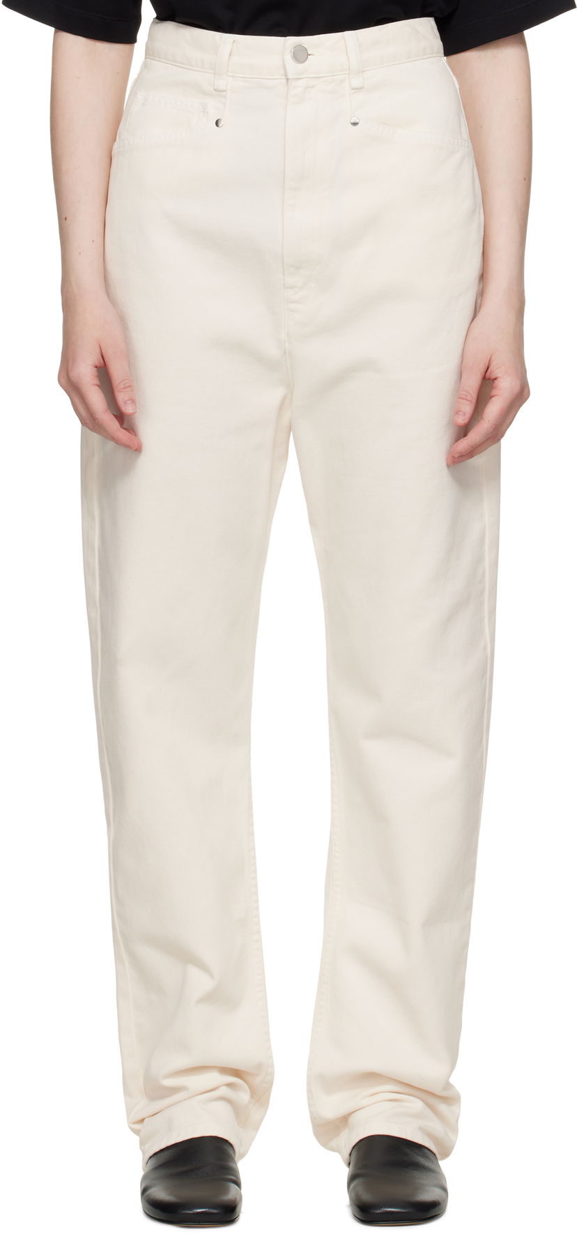 Kavbojke LEMAIRE Lemaire Dropped Crotch Jeans Bela | PA1199 LD1034