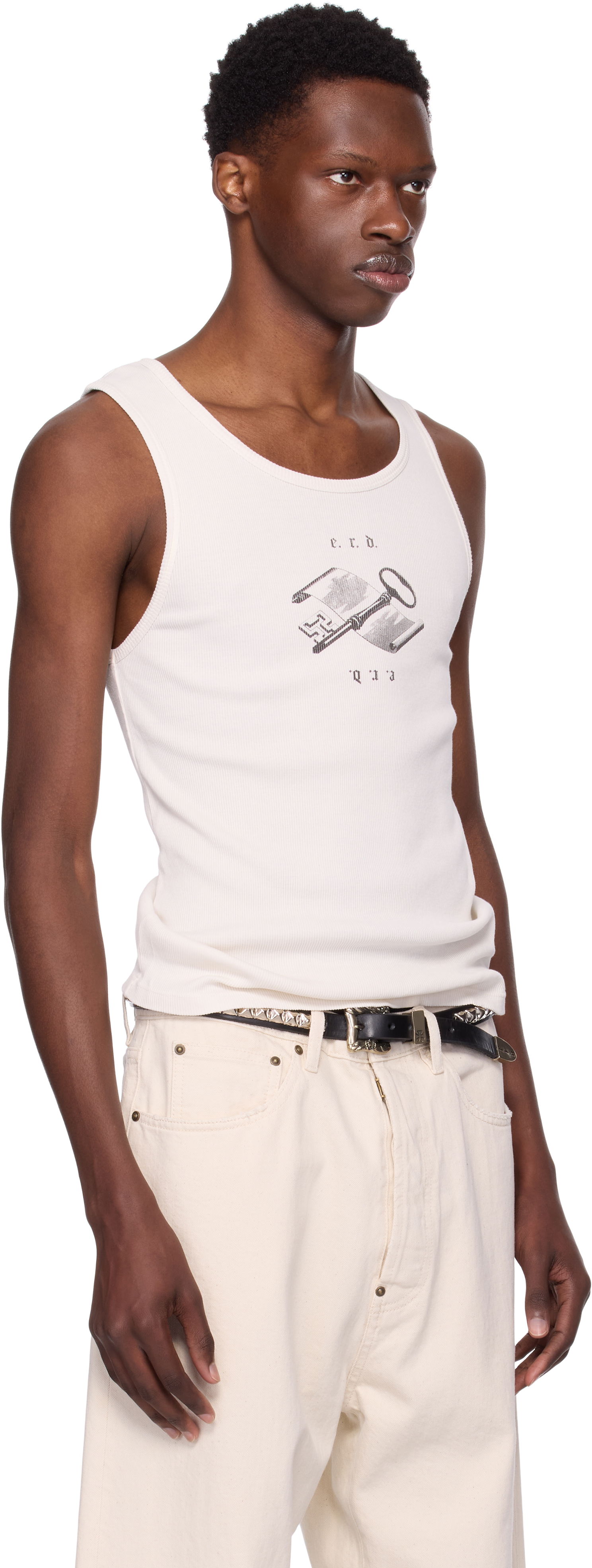 Majica brez rokavov Enfants Riches Déprimés Enfants Riches Déprimés Academic Tank Top Bela | 010-839, 1