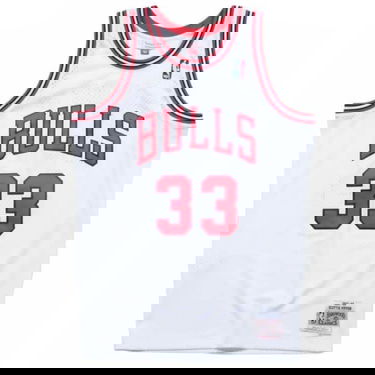 Dres Mitchell & Ness Chicago Bulls Scottie Pippen Swingman Jersey Bela | SMJYAC18054-CBUWHIT97SPI, 0