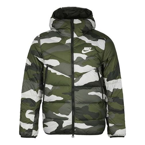 Puhovka Nike Sportswear Down Windrunner Hooded Down Jacket Zelena | BV4764-222