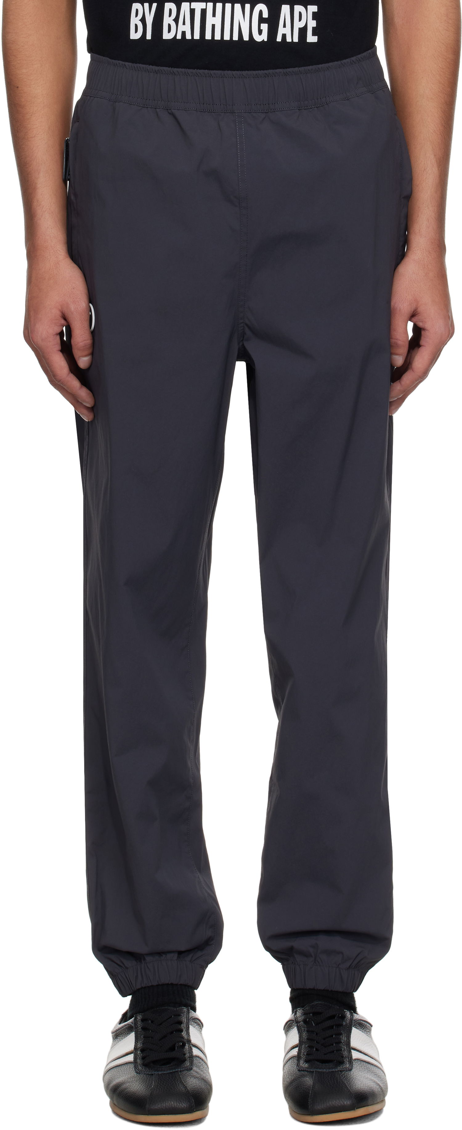 Trenirka AAPE by A Bathing Ape AAPE by A Bathing Ape 'AAPE Now' Woven Sweatpants Siva | AAPPTMB664XXO, 0