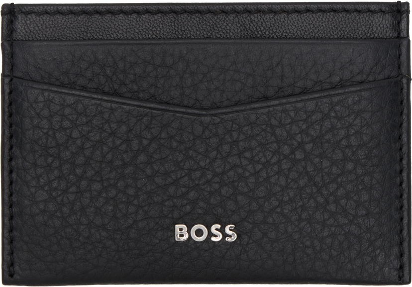 Denarnica BOSS Leather Cardholder Črna | 50529515