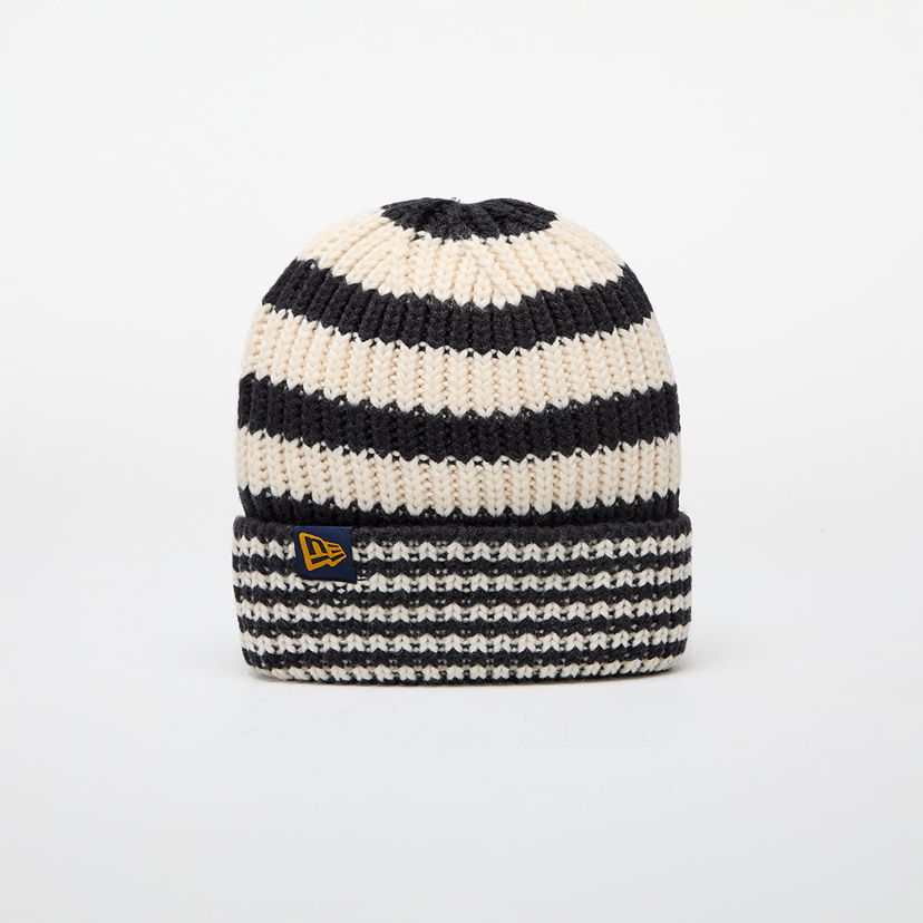 Beanie New Era Knit Medium Stripe Beanie Navy/ Light Cream Universal Mornarica | 60565460
