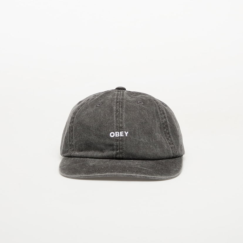 Kapa OBEY OBEY Pigment Bold 6 Panel Strapback Cap Črna | 100580418-BLK