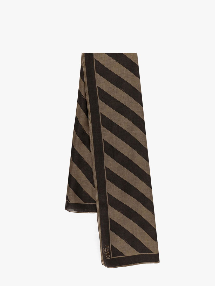 Šala FENDI Fendi Striped Shawl Rjava | FXS323AUUCF0VAT