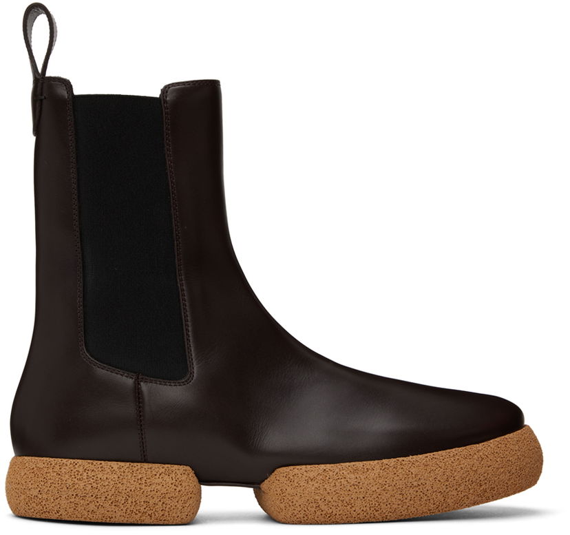 Superge in čevlji Dries Van Noten Dries Van Noten Leather Chelsea Boots Rjava | MW222-169-112