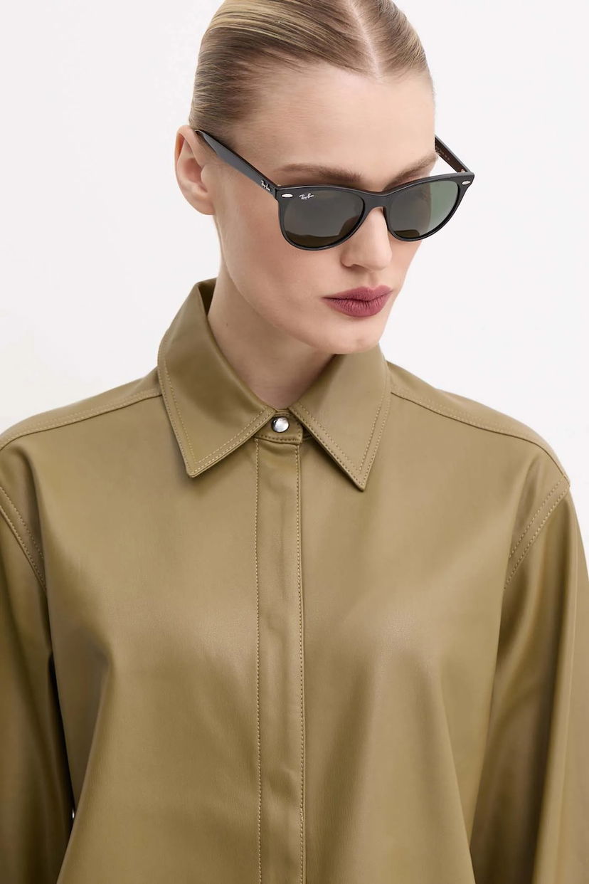 Sončna očala Ray-Ban Ray-Ban Wayfarer II Sunglasses Črna | 0RB2185.901/31.55