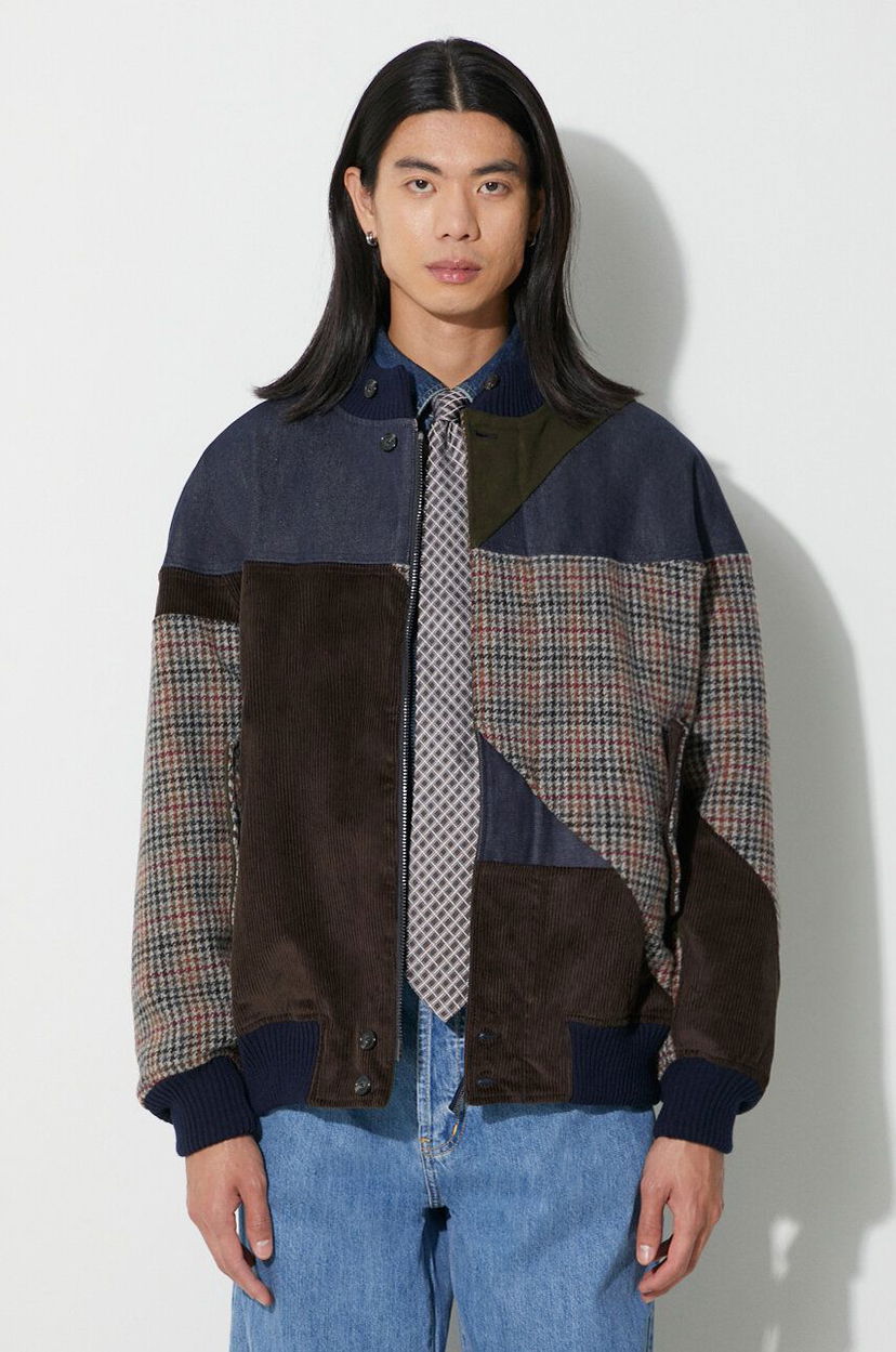 Bomber jakna Baracuta Patchwork Bomber Jacket Rjava | BRCPS0986