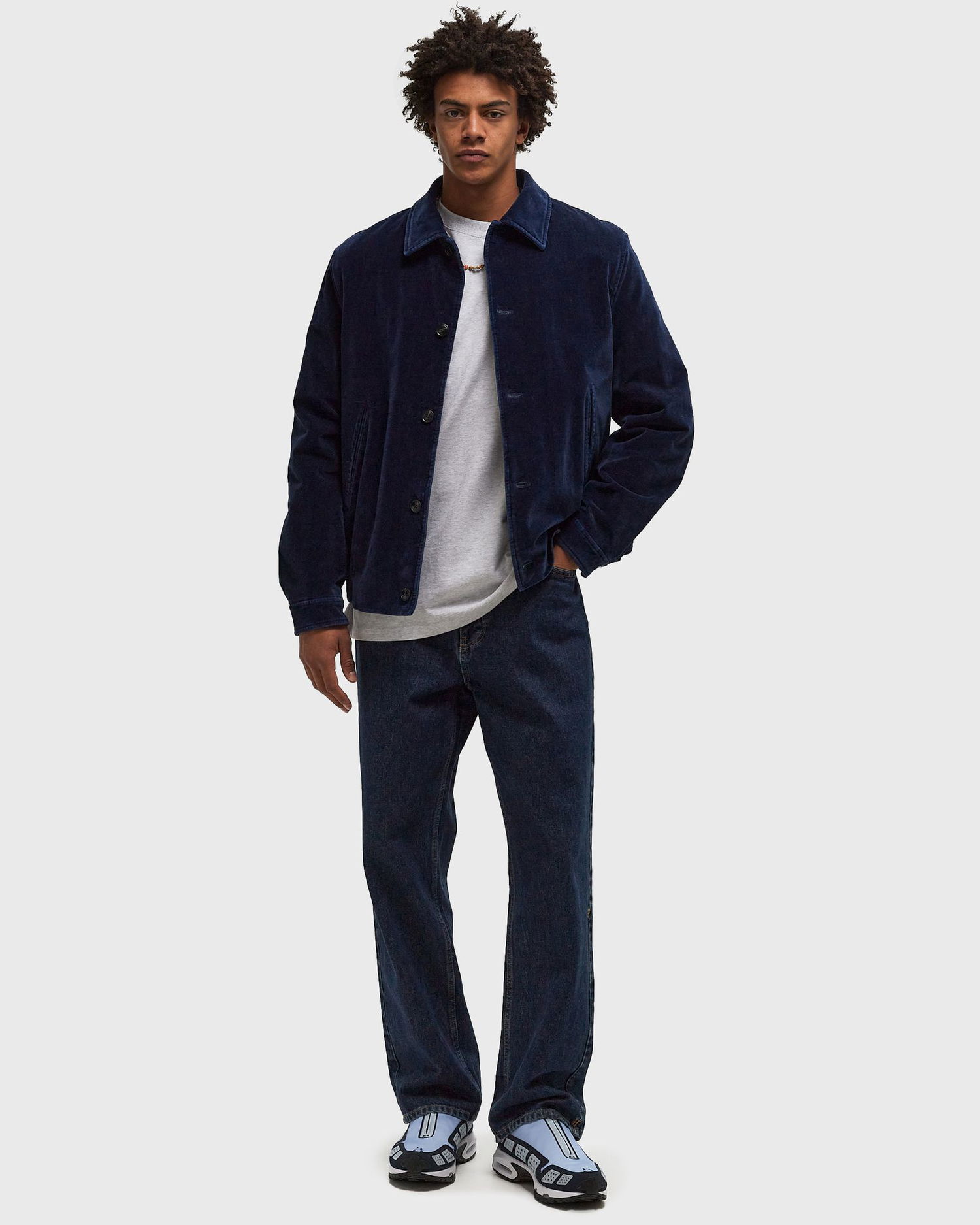 Jakna CLOSED Varsity Blouson Overshirt Modra | C87184-63D-01-558, 1