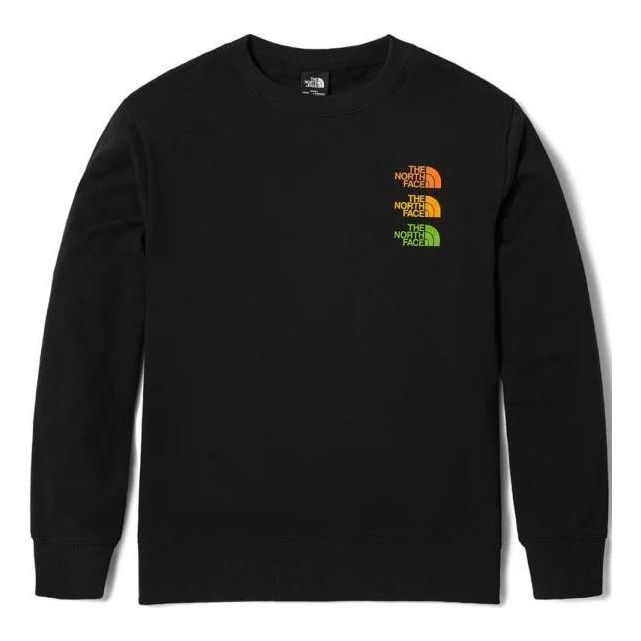 Pleteni pulover The North Face Logo Print Crewneck Sweatshirt Črna | NF0A81NN-JK3
