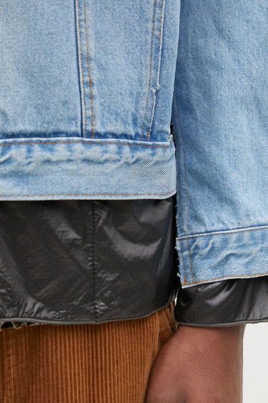 Jakna Needles Denim Jacket with Nylon Panels Modra | PU337, 3