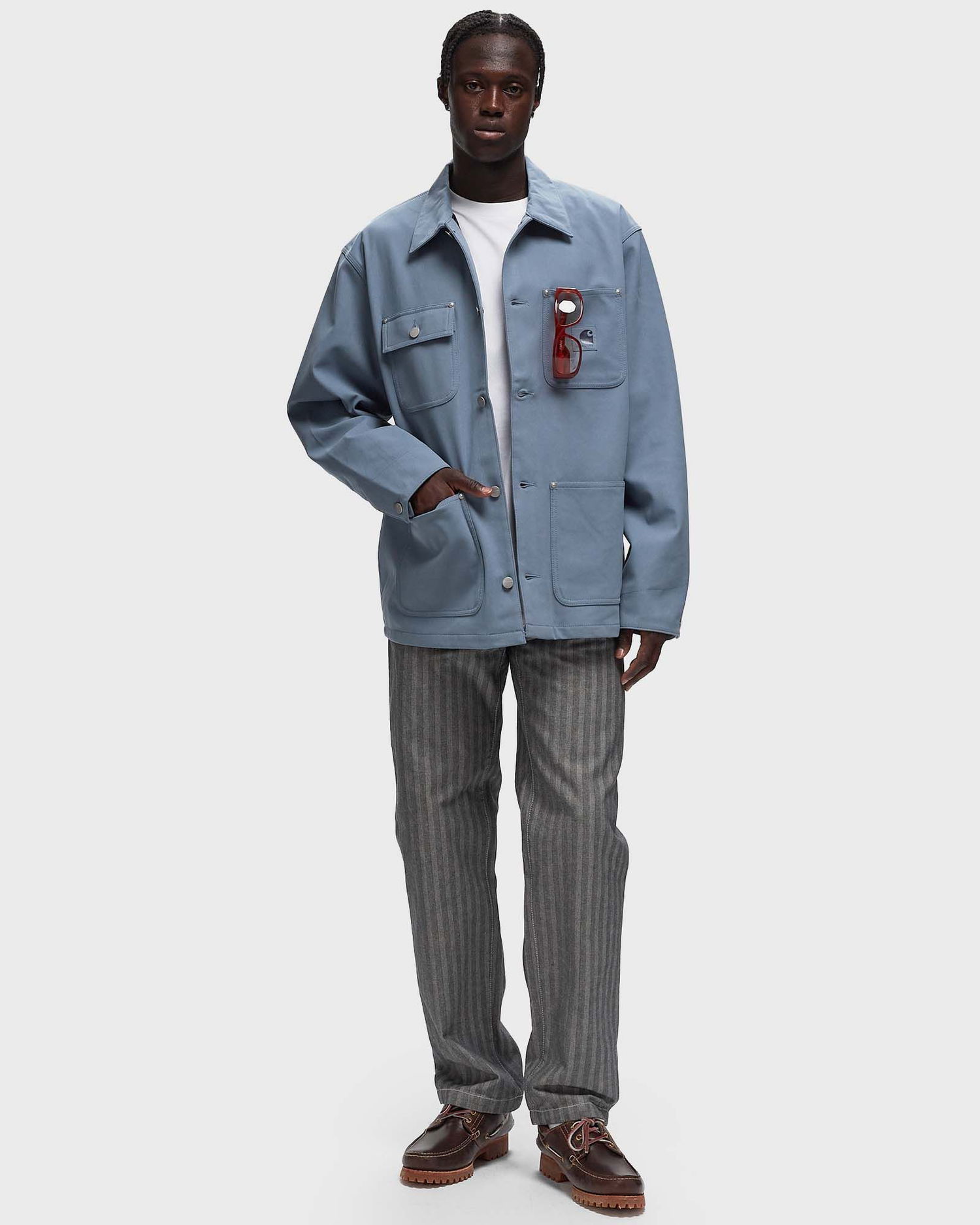 Plašči Carhartt WIP Suede Michigan Coat Modra | I033717-191.XX, 1