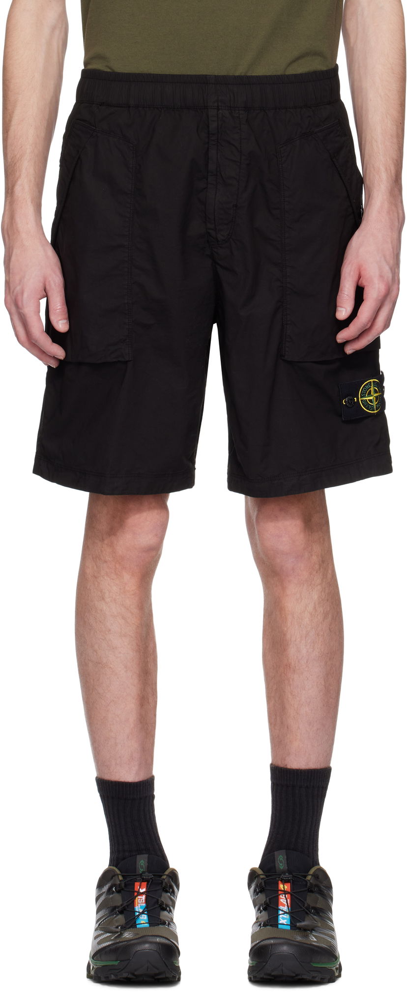 Kratke hlače Stone Island Stone Island Stretch Cotton Shorts Črna | K1S15 L100009 S0003