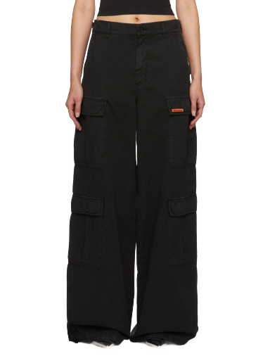 Cargo hlače HERON PRESTON Drawstring Cargo Pants Črna | HWCF008F23FAB0011000