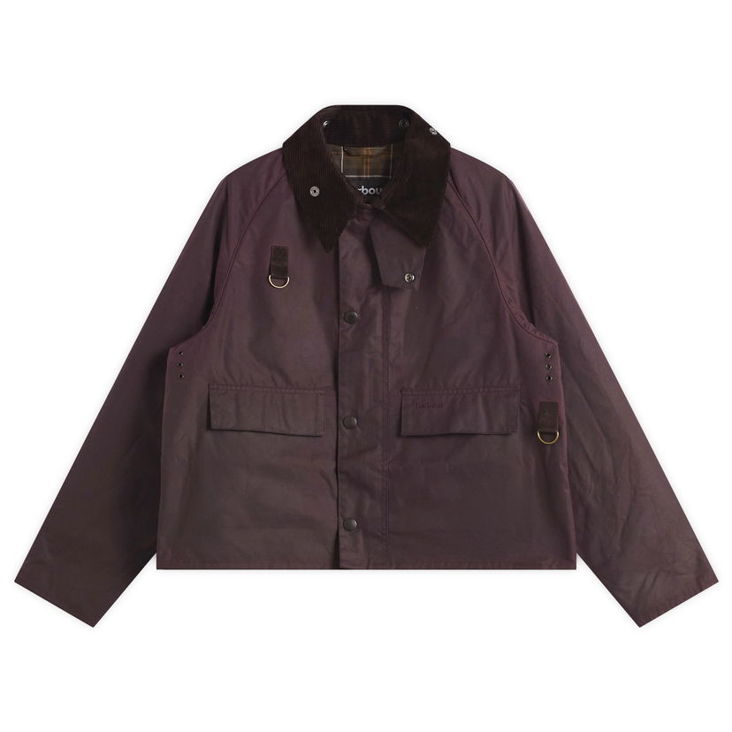 Jakna Barbour Men's Spey Wax Jacket Size Large Bordo | MWX1212RE91