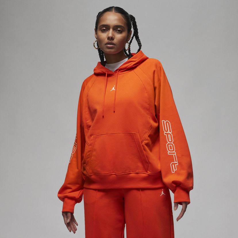 Pulover Jordan Sport Graphic Fleece Hoodie Oranžna | FD7373-633