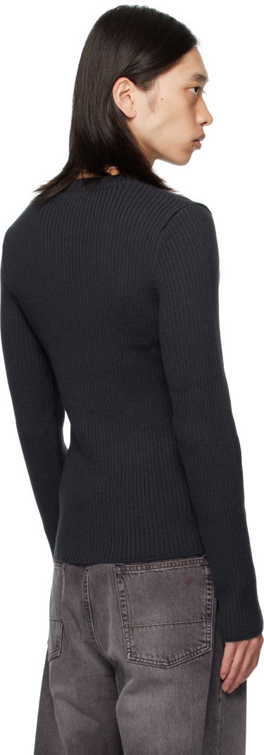 Pleteni pulover OUR LEGACY OUR LEGACY Compact Round Neck Sweater Mornarica | M4253CO, 2