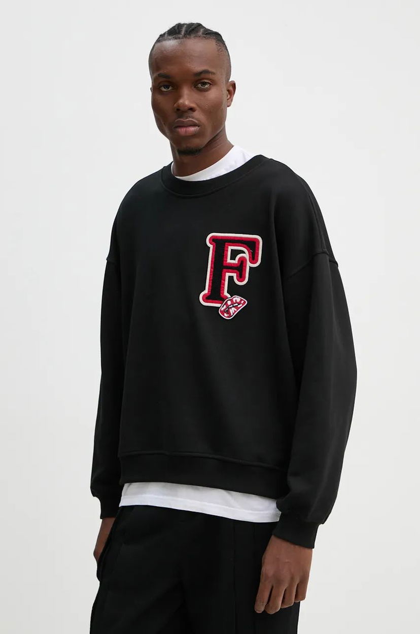 Pulover Fiorucci Applique Sweatshirt Črna | U01FMSCR188CJ05BK02