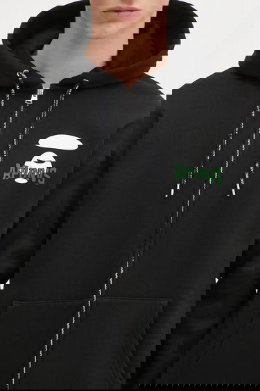 Pulover AAPE by A Bathing Ape AAPE By A Bathing Ape Basic Zip Up Hoodie Črna | AAPSWMB343XXN, 3