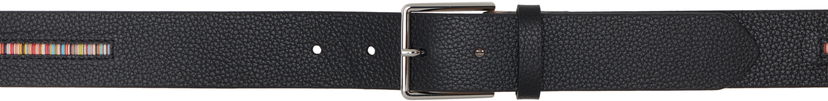 Pasovi Paul Smith Grained Leather Signature Stripe Belt Črna | M1A-5775-BINSTD-79