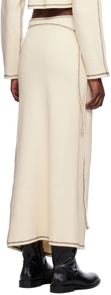 Krila Baserange Wrap Midi Skirt Bež | SKGW-RIB-SP24, 2