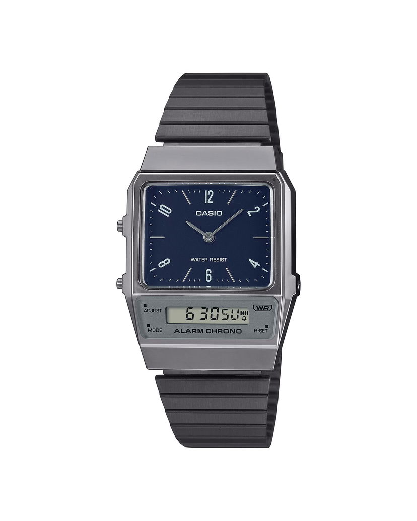Ure CASIO Digital Watch with Alarm and Chronograph Kovinski | AQ-800EB-2AEF