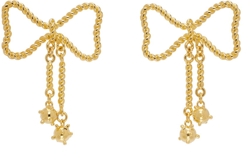 Uhani Chopova Lowena Chopova Lowena Mace Bow Earrings Kovinski | 6501