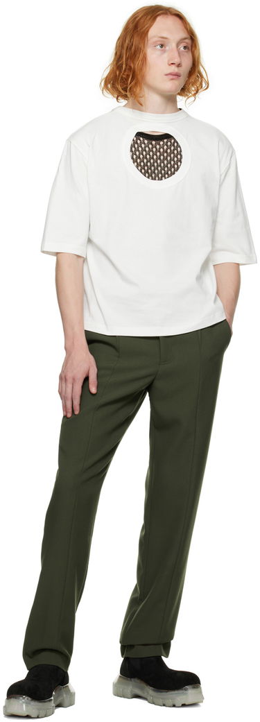 Majica Dion Lee Cutout Detail T-Shirt Bela | C3077F22, 3
