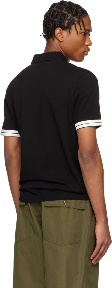 Polo majica Moncler Moncler Archivio Short Sleeve Polo Črna | K10918A0002789ALK, 2