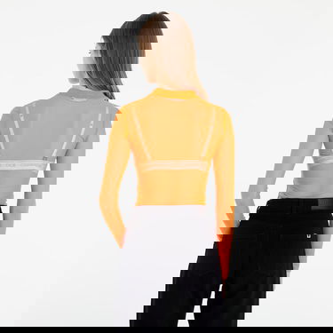 Majica CALVIN KLEIN Mesh High Neck Long-Sleeved Top Oranžna | J20J216100 SAA, 4