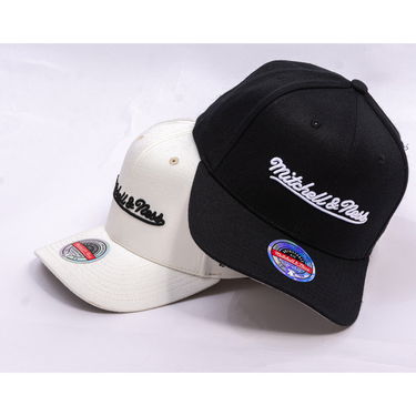 Kapa Mitchell & Ness Mitchell & Ness Branded Script Stretch Cap Črna | HC12184-MNNBLCK, 4